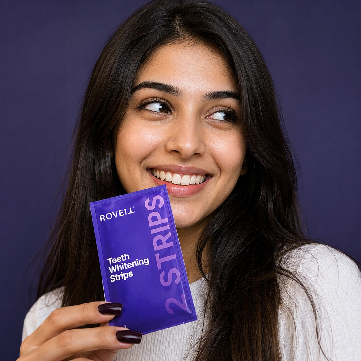 ROVELL™ Purple Teeth Whitening Strips | 7 Treatments