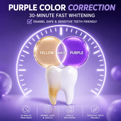 ROVELL™ Purple Teeth Whitening Strips | 7 Treatments