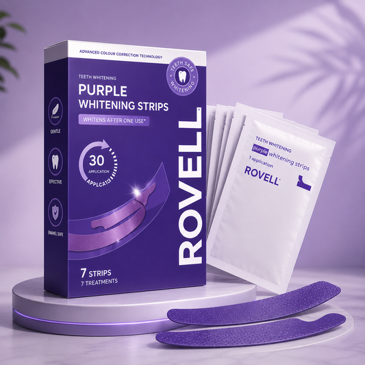 ROVELL™ Purple Teeth Whitening Strips | 7 Treatments